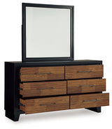 Kraeburn Brown/Black Dresser and Mirror (Online Special Price) - Ornate Home