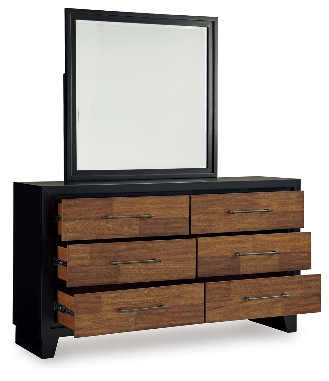 Kraeburn Brown/Black Dresser and Mirror (Online Special Price) - Ornate Home