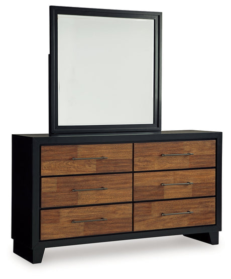 Kraeburn Brown/Black Dresser and Mirror - Ornate Home