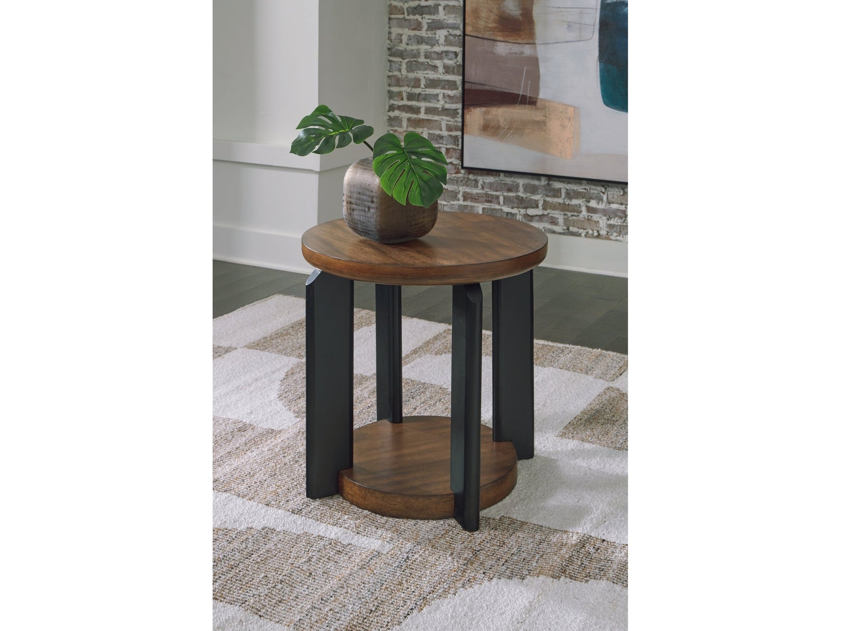 Kraeburn Brown/Black End Table (Online Special Price) - Ornate Home