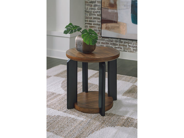 Kraeburn Brown/Black End Table (Online Special Price) - Ornate Home