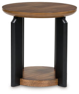 Kraeburn Brown/Black End Table (Online Special Price) - Ornate Home
