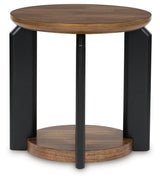 Kraeburn Brown/Black End Table - Ornate Home