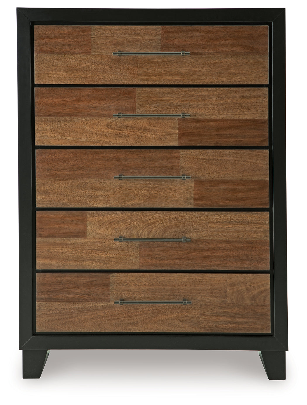 Kraeburn Brown/Black Five Drawer Chest (Online Special Price) - Ornate Home