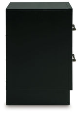 Kraeburn Brown/Black Two Drawer Nightstand (Online Special Price) - Ornate Home