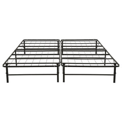 Kramer Black Eastern King Folding Metal Platform Bed Frame - Ornate Home