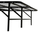 Kramer Black Eastern King Folding Metal Platform Bed Frame - Ornate Home