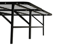 Kramer Black Eastern King Folding Metal Platform Bed Frame - Ornate Home