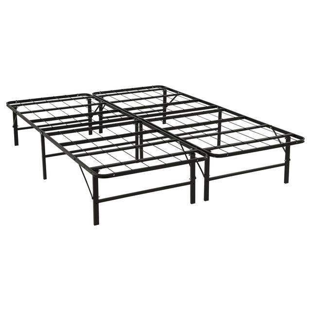 Kramer Black Queen Folding Metal Platform Bed Frame - Ornate Home