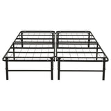 Kramer Black Queen Folding Metal Platform Bed Frame - Ornate Home