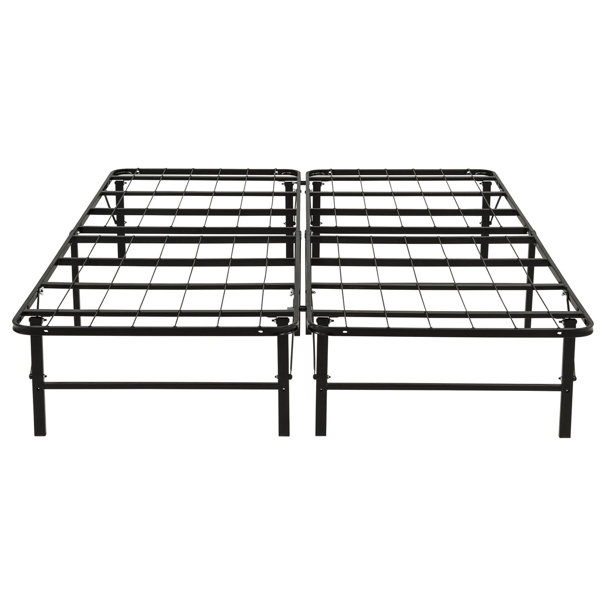 Kramer Black Queen Folding Metal Platform Bed Frame - Ornate Home