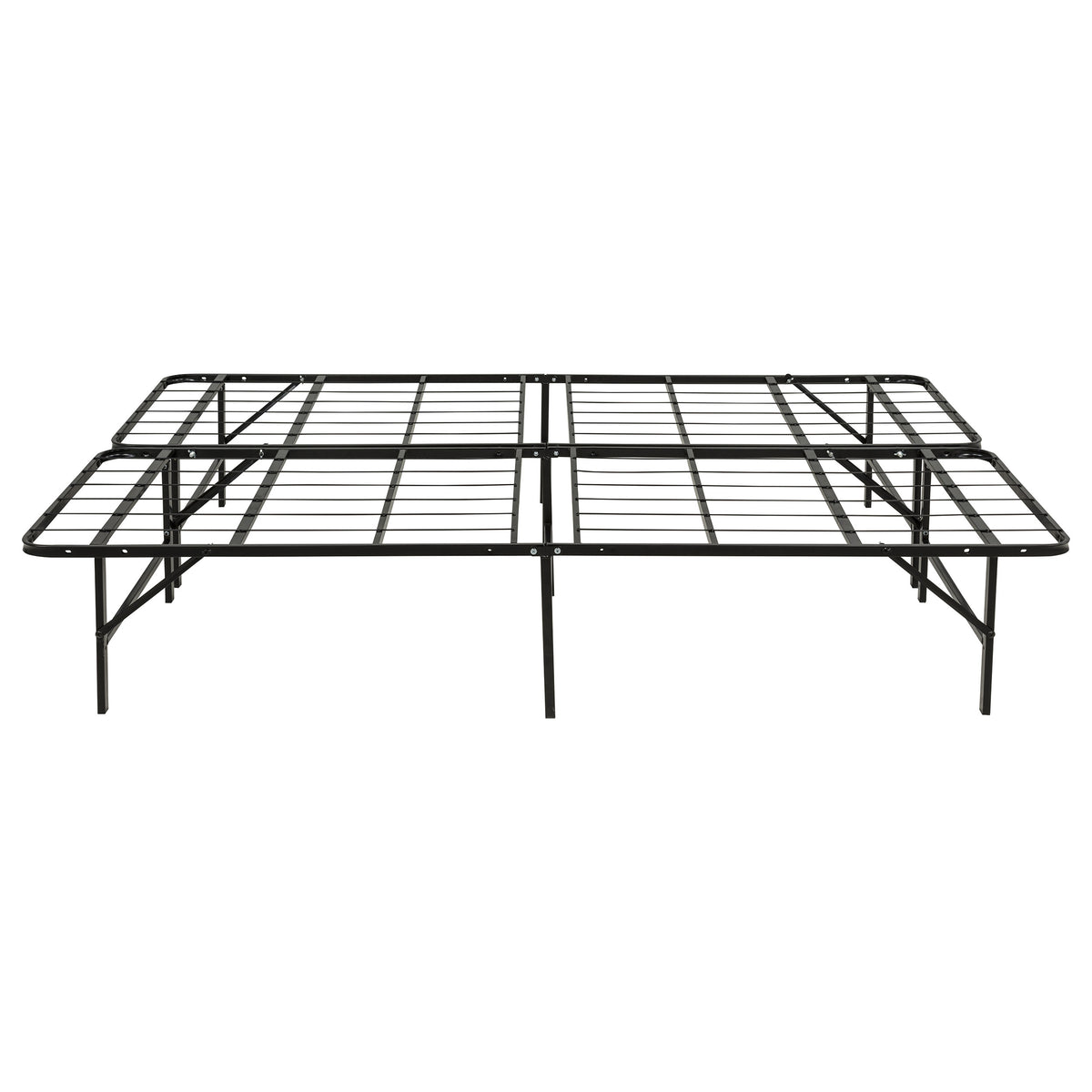 Kramer Black Queen Folding Metal Platform Bed Frame - Ornate Home