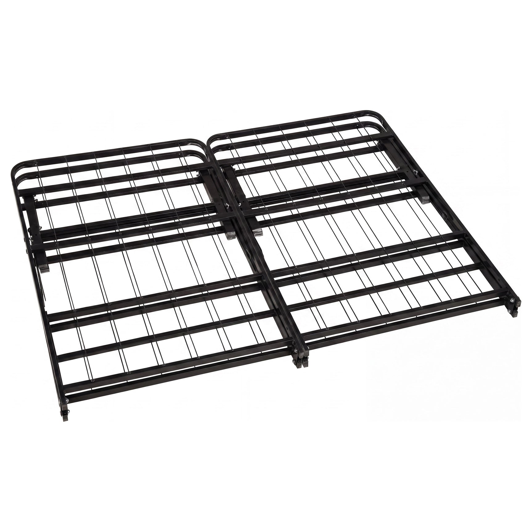Kramer Black Queen Folding Metal Platform Bed Frame - Ornate Home