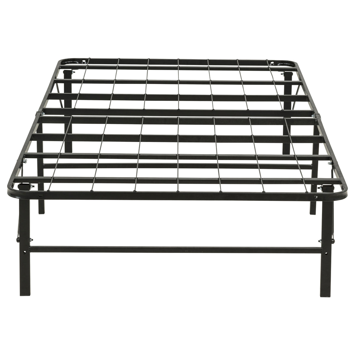 Kramer Black Twin Folding Metal Platform Bed Frame - Ornate Home