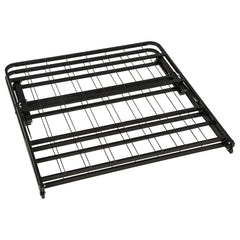 Kramer Black Twin Folding Metal Platform Bed Frame - Ornate Home
