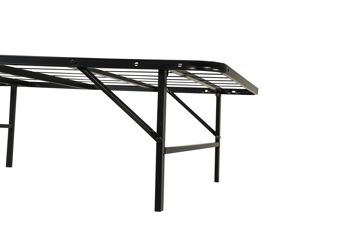 Kramer Black Twin Xl Folding Metal Platform Bed Frame - Ornate Home