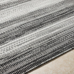 Kris Black Outdoor Area Rug - Clearance - Ornate Home
