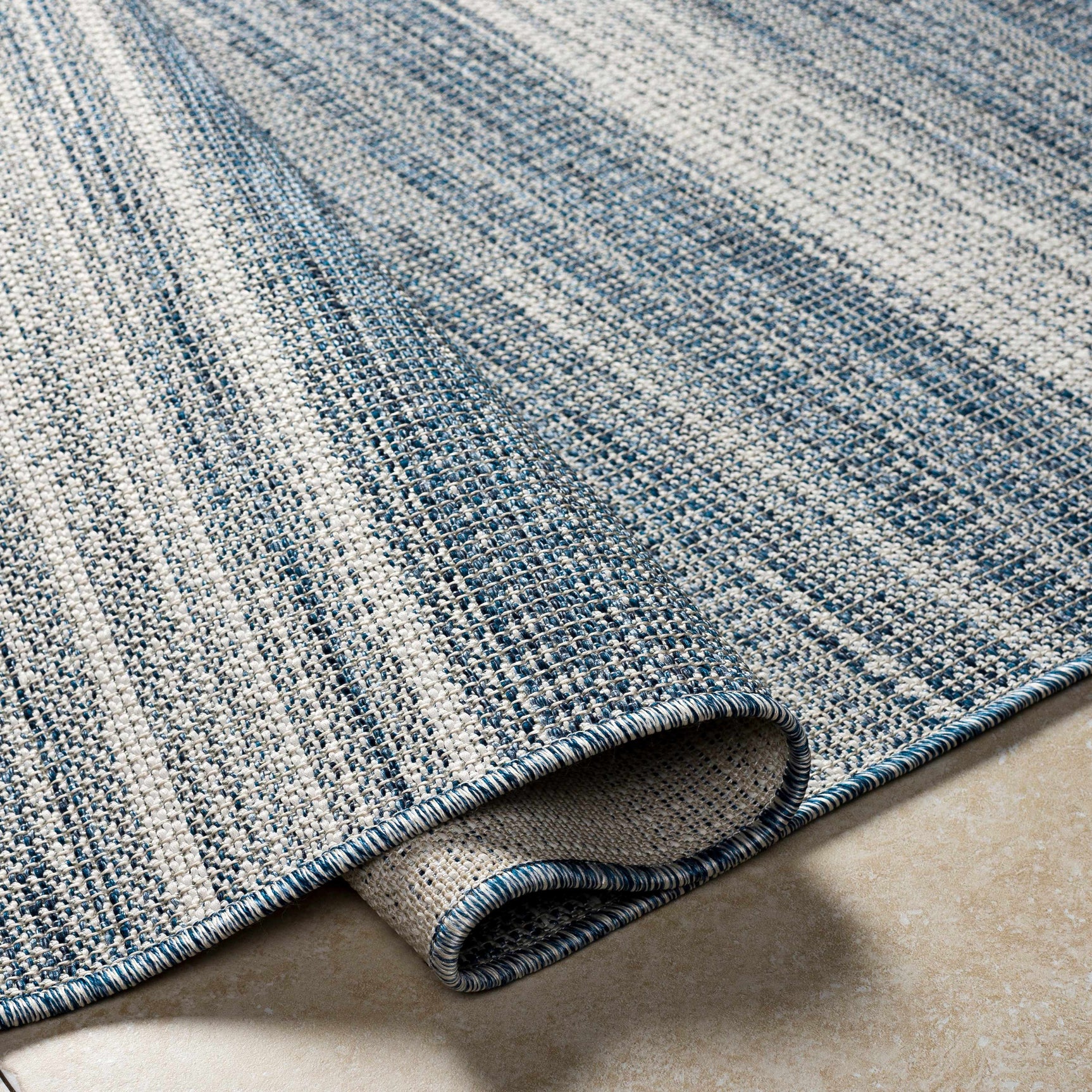 Kris Navy Outdoor Area Rug - Clearance - Ornate Home