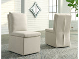Krystanza Oatmeal Dining Chair (Set of 2) (Online Special Price) - Ornate Home