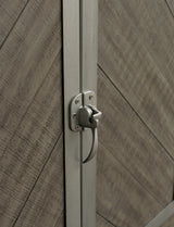 Krystanza Weathered Gray Dining Server - Ornate Home