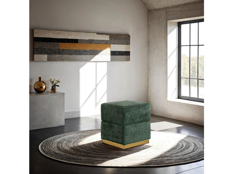 Krysten Green Storage Stool - Ornate Home