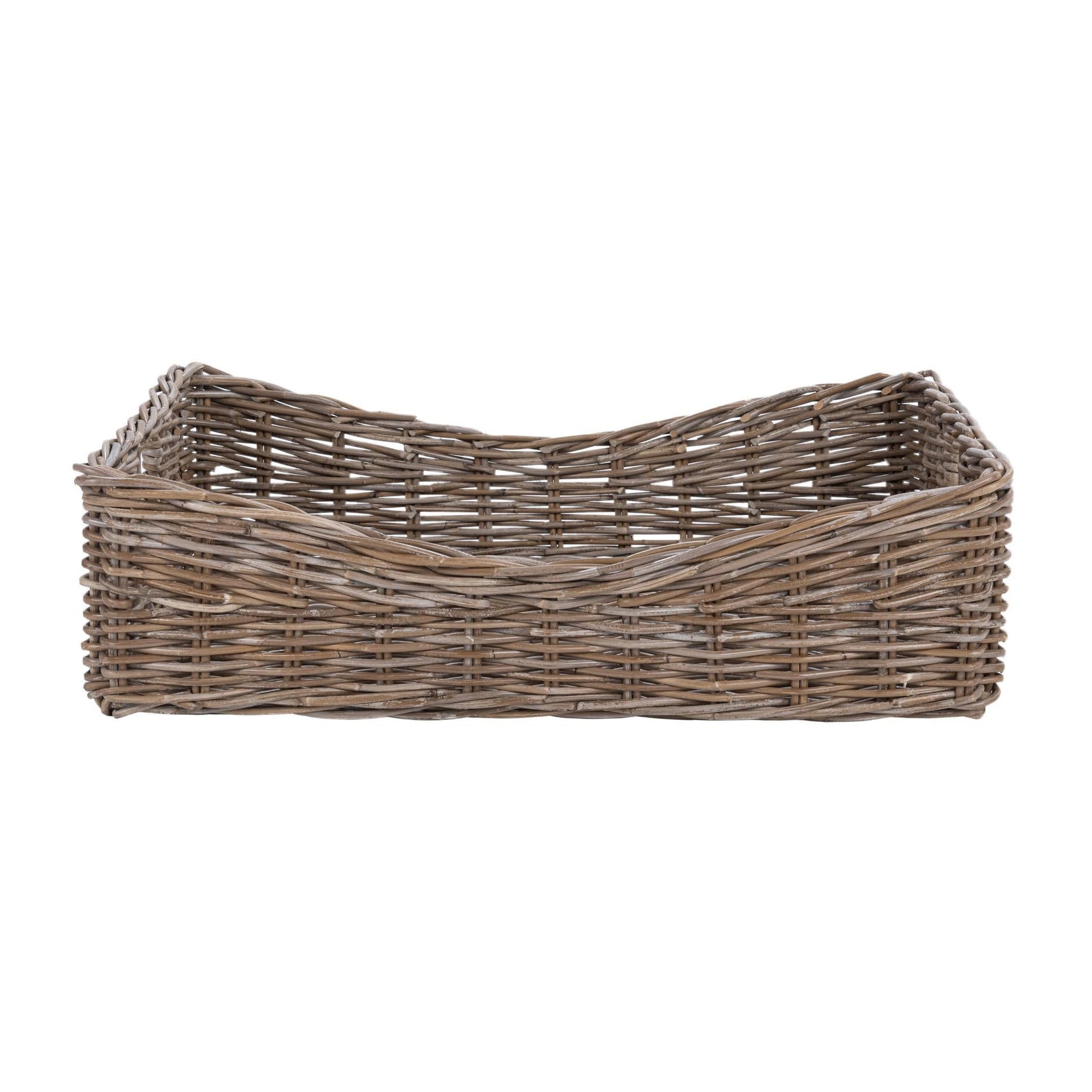 Kubu Rattan Gray Short Basket - Ornate Home