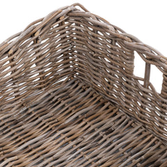 Kubu Rattan Gray Short Basket - Ornate Home