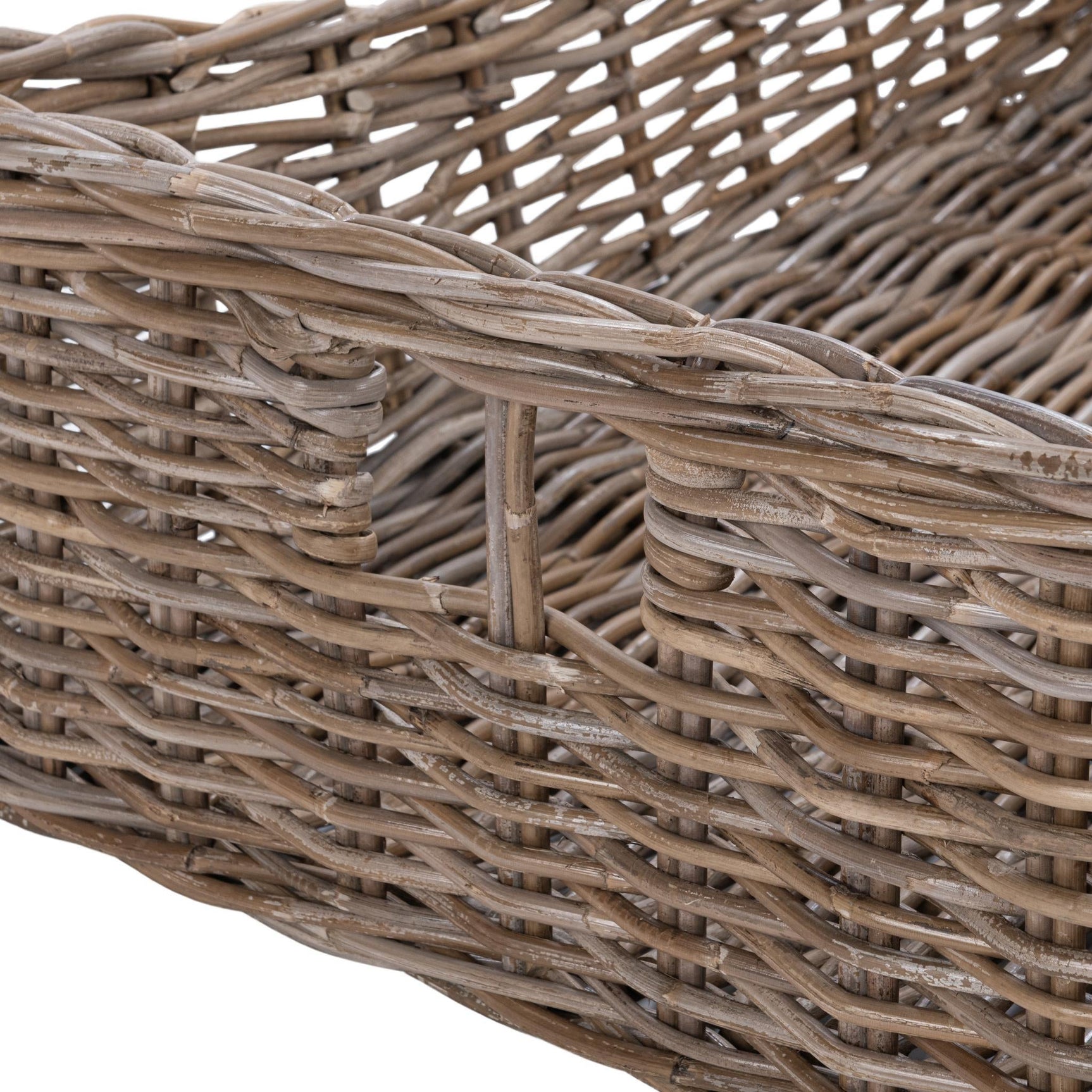 Kubu Rattan Gray Short Basket - Ornate Home