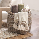 Kubu Rattan Gray Tall Basket - Ornate Home