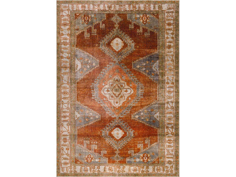 Kullar Orange Washable Area Rug - Ornate Home