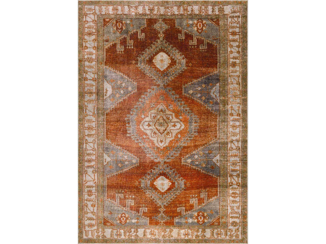 Kullar Orange Washable Area Rug - Ornate Home