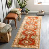 Kullar Orange Washable Area Rug - Ornate Home