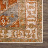 Kullar Orange Washable Area Rug - Ornate Home