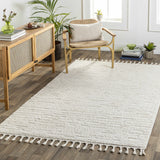 Kulu Textured Area Rug with Tassels - Ornate Home