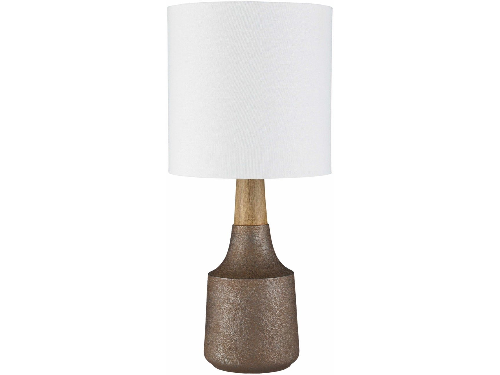 Kumlu Ribbed Ceramic White Table Lamp - Ornate Home