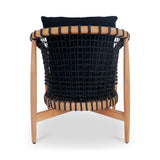 Kuna Black Outdoor Lounge Chair - Ornate Home