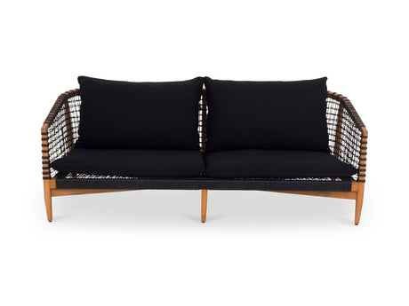 Kuna Black Outdoor Sofa - Ornate Home