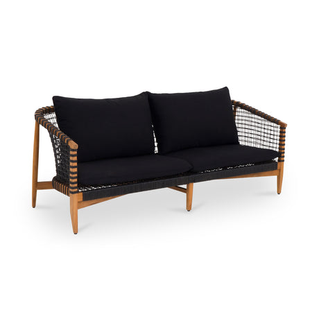Kuna Black Outdoor Sofa - Ornate Home