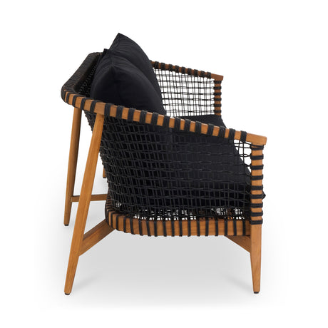 Kuna Black Outdoor Sofa - Ornate Home