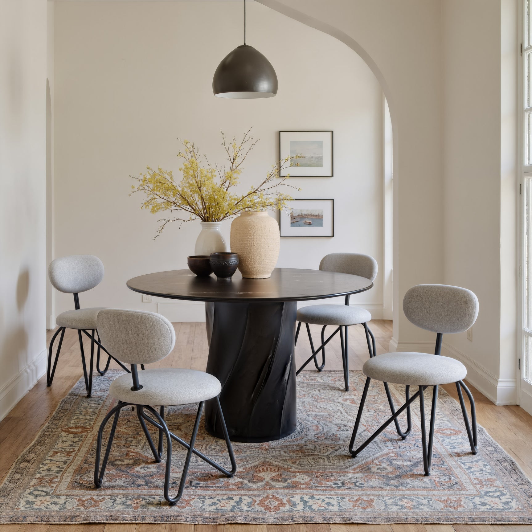 Kuro Black Dining Table - Ornate Home