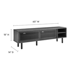 Kurtis Charcoal 60" TV Stand - Ornate Home