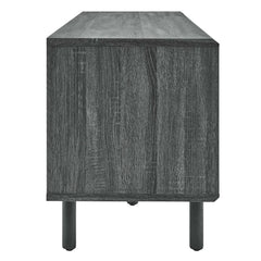 Kurtis Charcoal 67" TV and Vinyl Record Stand - Ornate Home