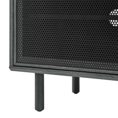 Kurtis Charcoal 67" TV and Vinyl Record Stand - Ornate Home