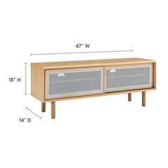 Kurtis Oak 47" TV Stand - Ornate Home