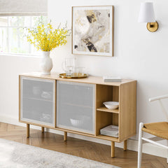 Kurtis Oak 59" Sideboard - Ornate Home