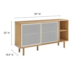 Kurtis Oak 59" Sideboard - Ornate Home