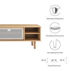 Kurtis Oak 60" TV Stand - Ornate Home