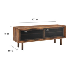 Kurtis Walnut 47" TV Stand - Ornate Home