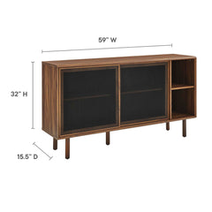 Kurtis Walnut 59" Sideboard - Ornate Home