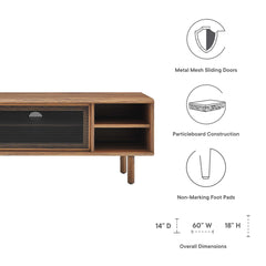 Kurtis Walnut 60" TV Stand - Ornate Home
